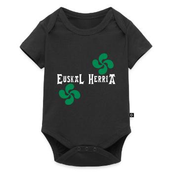 Euskal Herria - Lauburu - Body à manches courtes Premium Bébé - noir - Devant