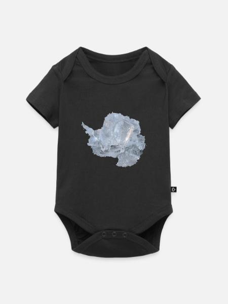 Antarktis - Baby Premium Kurzarmbody - Schwarz