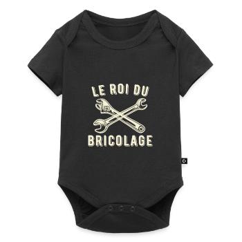 Le roi du bricolage - Body à manches courtes Premium Bébé - noir - Devant