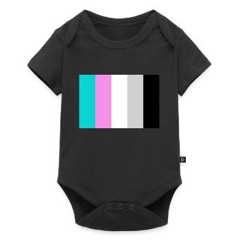Miami Vice Color Theme - Baby Premium Kurzarmbody - Schwarz - Vorne