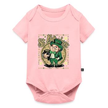St- Patricks Day Funny Irish Leprechaun Costume - Baby Premium short-sleeve bodysuit - rose - Front