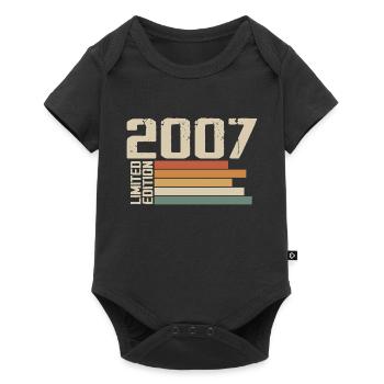 2007 Vintage - Retro 2007 Cadeau Anniversaire 2007 - Body à manches courtes Premium Bébé - noir - Devant