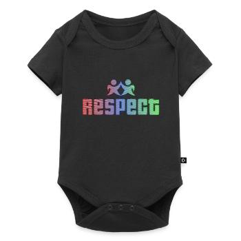 Idée cadeau respect respect tolérance - Body à manches courtes Premium Bébé - noir - Devant