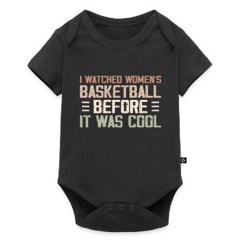 I Watched Women’s Basketball Before It Was Cool - Body à manches courtes Premium Bébé - noir - Devant