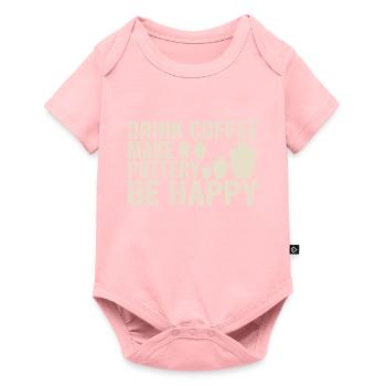 Drink Coffee Make Pottery Be Happy Coffee Pottery - Baby Premium short-sleeve bodysuit - rose - Front