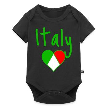 Heart Italy Italy - Baby Premium short-sleeve bodysuit - black - Front