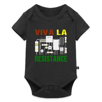 Électronique Multimètre Viva La Résistance Drôle - Body à manches courtes Premium Bébé - noir - Devant