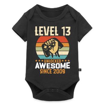 Level 13 Year Unlocked Gaming Birthday Gift - Baby Premium short-sleeve bodysuit - black - Front