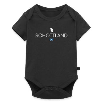Voyage en Écosse - Body à manches courtes Premium Bébé - noir - Devant