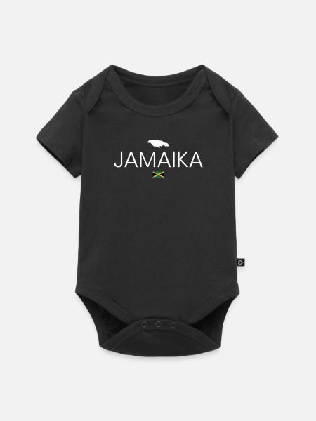 Jamaika Urlaub - Baby Premium Kurzarmbody - Schwarz