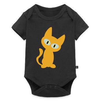 Conception de chat orange pour le fan du chat - gueule de bois - Body à manches courtes Premium Bébé - noir - Devant