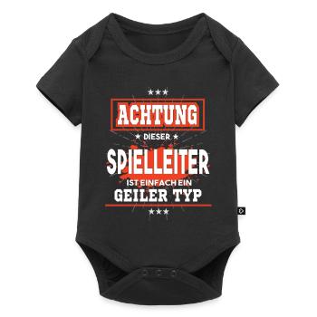 Spielleiter ist einfach ein geiler Typ T-Shirt - Baby Premium Kurzarmbody - Schwarz - Vorne