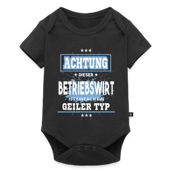 Betriebswirt ist einfach ein geiler Typ T-Shirt - Baby Premium Kurzarmbody - Schwarz - Vorne