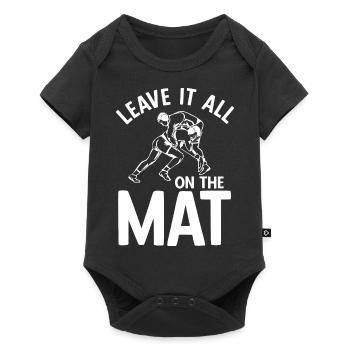 Grappling Martial Arts Wrestling - Baby Premium Kurzarmbody - Schwarz - Vorne