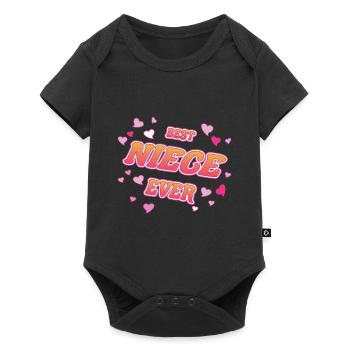 Meilleure nièce de tous les temps - beste Nichte der Welt - Body à manches courtes Premium Bébé - noir - Devant
