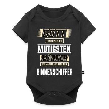 Binnenschiffer, einer der mutigsten Männer - Baby Premium Kurzarmbody - Schwarz - Vorne