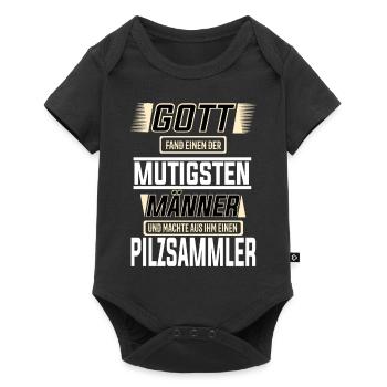 Pilzsammler, eine der mutigsten Männer der Welt - Baby Premium Kurzarmbody - Schwarz - Vorne