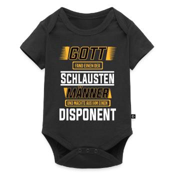 Disponent einer der schlausten Männer der Welt - Baby Premium Kurzarmbody - Schwarz - Vorne