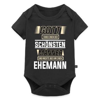 Ehemann einer der schönsten Männer der Welt - Baby Premium Kurzarmbody - Schwarz - Vorne