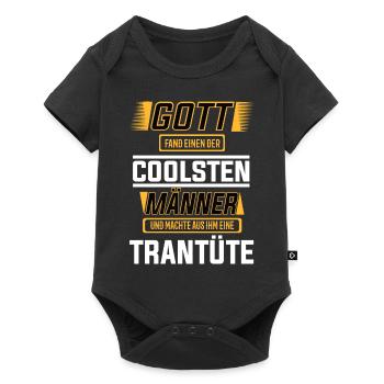 Trantüte, einer der coolsten Männer der Welt - Baby Premium Kurzarmbody - Schwarz - Vorne