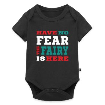 N’ayez pas Faer la fée est ici - Feen Design - Body à manches courtes Premium Bébé - noir - Devant