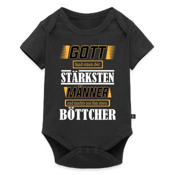 Böttcher, einer der stärksten Männer der Welt - Baby Premium Kurzarmbody - Schwarz - Vorne