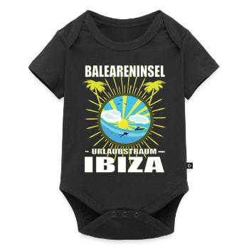 Balearic Island Holiday Dream Ibiza - Baby Premium short-sleeve bodysuit - black - Front