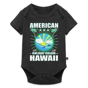 American Holiday Dream Hawaii - Aloha State Design - Baby Premium short-sleeve bodysuit - black - Front