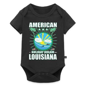 American Holiday Dream Louisiana - Pelican State - Baby Premium short-sleeve bodysuit - black - Front