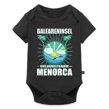 Balearic Island Holiday Dream Menorca Design - Baby Premium short-sleeve bodysuit - black - Front