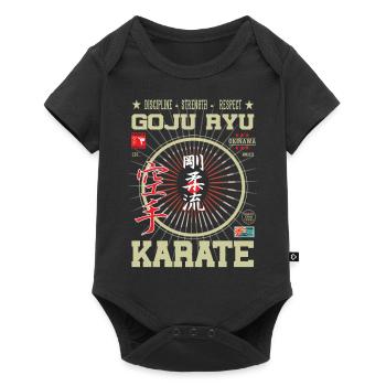 Goju-Ryu Karate Okinawa Design - Baby Premium Kurzarmbody - Schwarz - Vorne