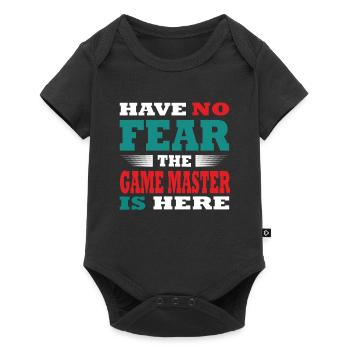 N’ayez pas peur que le Game Master soit là Tenue - Body à manches courtes Premium Bébé - noir - Devant
