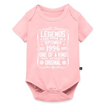 Septembre 1996 Vintage Retro Anniversaire Cadeau - Body à manches courtes Premium Bébé - rose - Devant