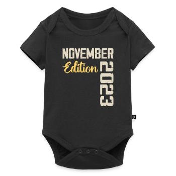 Born in November 2023 - Edition 2023 - Baby Premium short-sleeve bodysuit - black - Front