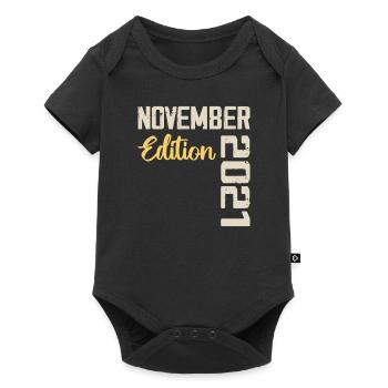 Born in November 2021 - Edition 2021 - Baby Premium short-sleeve bodysuit - black - Front
