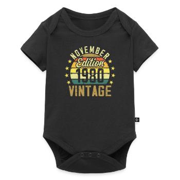 Les légendes sont nés en novembre 1980 - 1980 - Body à manches courtes Premium Bébé - noir - Devant