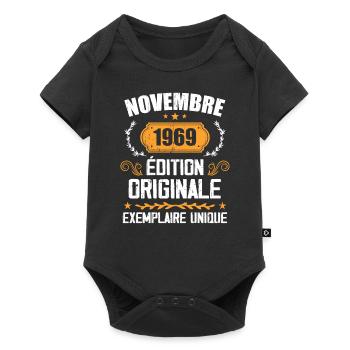 Cadeau D'anniversaire En Novembre 1969 - 1969 - Body à manches courtes Premium Bébé - noir - Devant