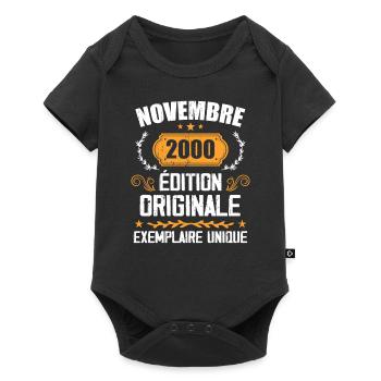 Cadeau D'anniversaire En Novembre 2000 - 2000 - Body à manches courtes Premium Bébé - noir - Devant