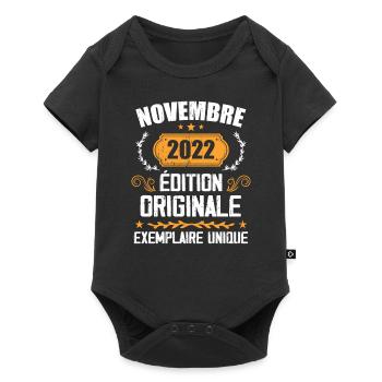 Cadeau D'anniversaire En Novembre 2022 - 2022 - Body à manches courtes Premium Bébé - noir - Devant