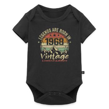 The legends were born in 1968 - 1968 - Baby Premium short-sleeve bodysuit - black - Front