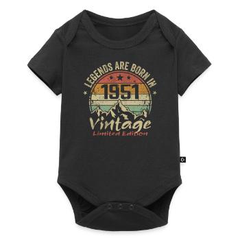 The legends were born in 1951 - 1951 - Baby Premium short-sleeve bodysuit - black - Front