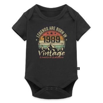 Les Légendes Sont Nées En 1989 - 1989 - Body à manches courtes Premium Bébé - noir - Devant