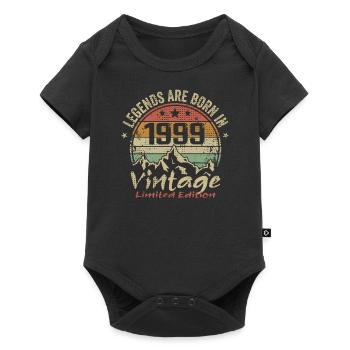 The legends were born in 1999 - 1999 - Baby Premium short-sleeve bodysuit - black - Front