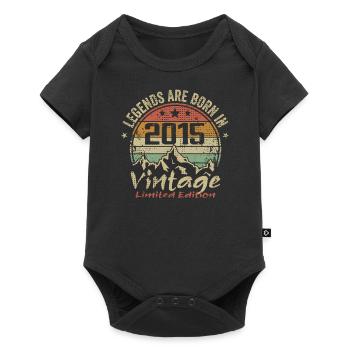 The legends were born in 2015 - 2015 - Baby Premium short-sleeve bodysuit - black - Front