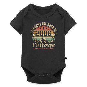 The legends were born in 2006 - 2006 - Baby Premium short-sleeve bodysuit - black - Front