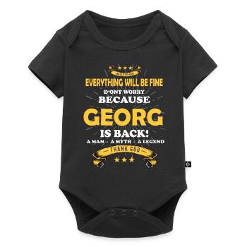 Everything will be fine Georg Is back - Baby Premium short-sleeve bodysuit - black - Front