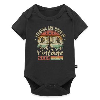 Legends were born in December 2006 - December 2006 - Baby Premium short-sleeve bodysuit - black - Front