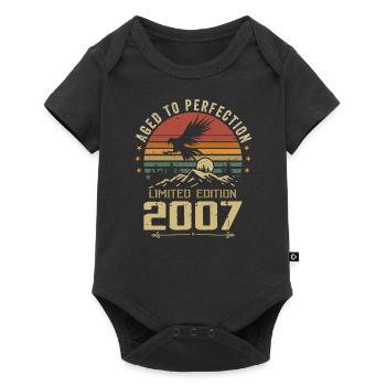 2007 Original Vintage Anniversaire 2007 rétro - Body à manches courtes Premium Bébé - noir - Devant