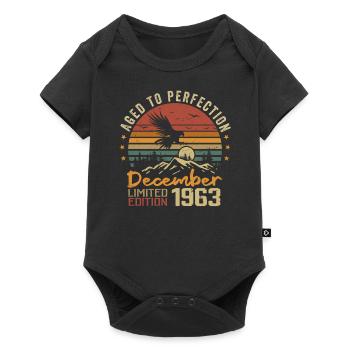 Les Légendes Sont Nées En Décembre 1963 - 1963 - Body à manches courtes Premium Bébé - noir - Devant