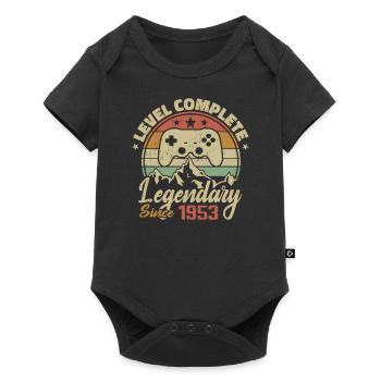 1953 Complete Level Birthday Gift - 1953 - Baby Premium short-sleeve bodysuit - black - Front